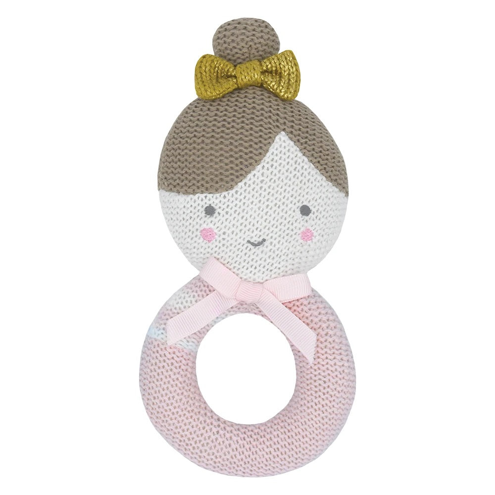 Sophia the Ballerina - Knitted Rattle