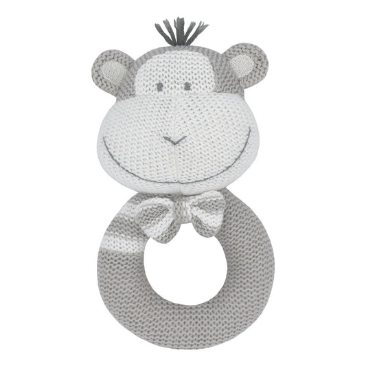 Max the Monkey - Knitted Rattle