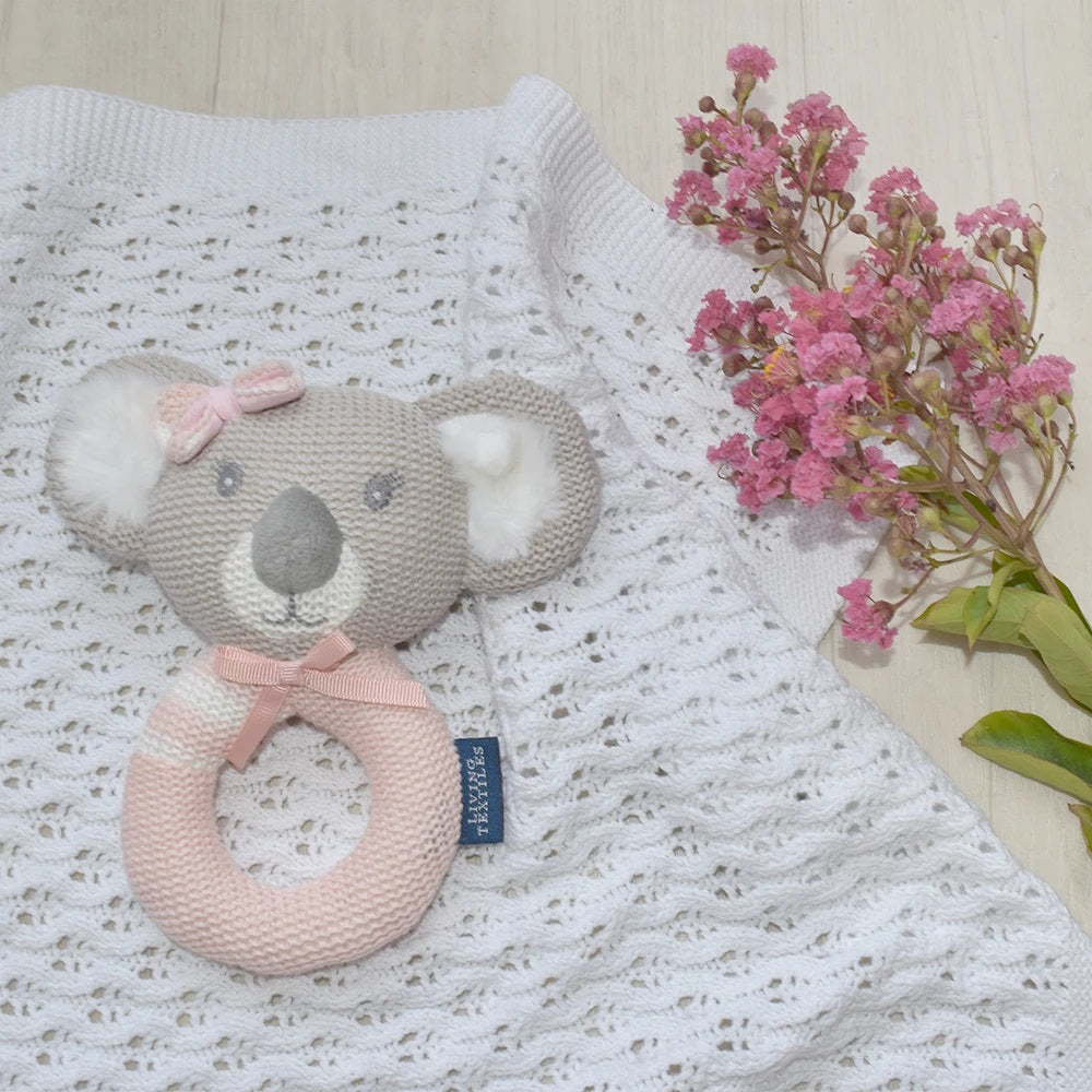 Chloe the Koala - Knitted Rattle